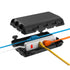 Outdoor Extension Cord Box - Large Waterproof Electrical Cord Box for Power Strip, Holiday Lights, Black