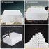 ABS Plastic Dustproof Waterproof IP65 Junction Box, Universal Electrical Project Enclosure, White, 5.9"x5.9"x2.8"