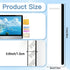 iDTogAoE 2PCS Monitor Memo Board, Acrylic Sticky Note for Computer Screens,Transparent Side-Mount Memo Panel