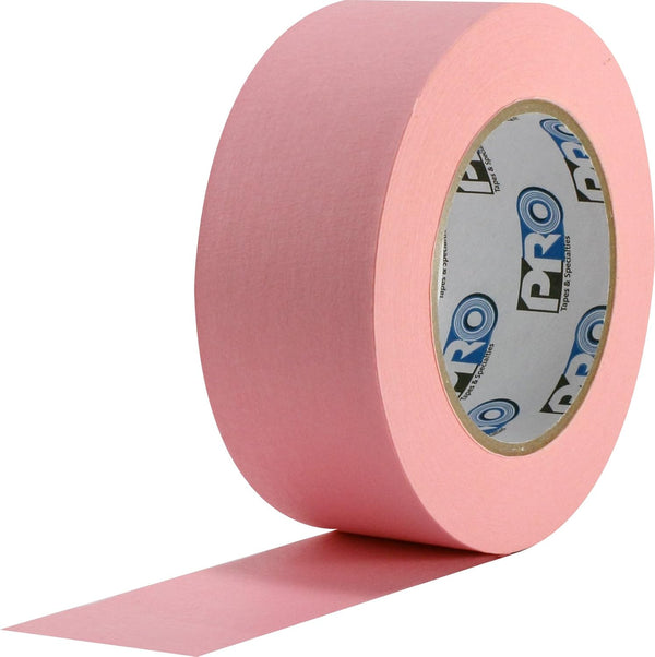 ProTapes Colored Crepe Paper Masking Tape, 60 yds x 2" Width, Pink (Pack of 1)