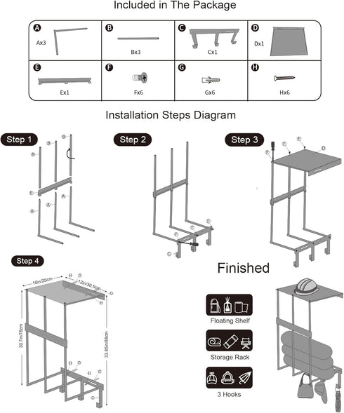 gamtrik 3 Camping Chairs Storage for Garage - Metal Camping Chair Wall Holder for Garage Organization, Camping Chair