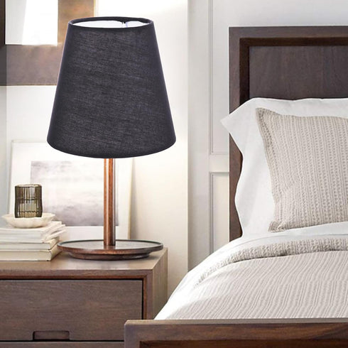 1pc DOITOOL Fabric Lampshade Black Home Decor Black Floor Lamp White Candles Small Lamp Shade Cloth Lamp Shades