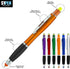 Bible Highlighter with Pen and Stylus, 3 in 1 Combo, Pack of 12 All Yellow Highlighters, Black Ballpoint Ink, Wax Gel