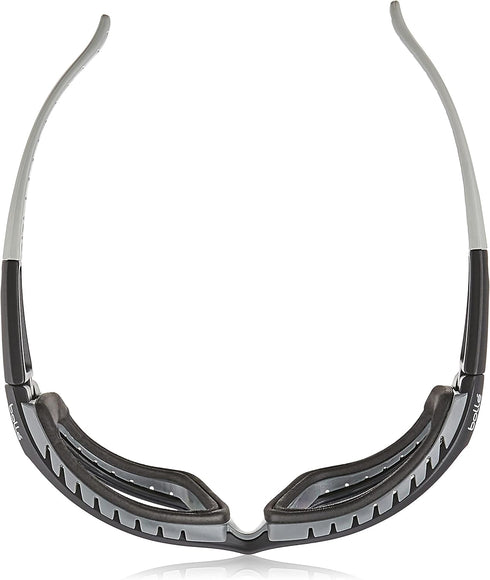 Boll Safety Tracker Safety Eyewear, 253-TR-40085, Black/Gray Polycarbonate + TPE Full Frame, Clear Lens