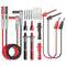 Goupchn Multimeter Test Leads Kit with Alligator Clips, Banana Plug to Test Hook Clips for Electrical Testing