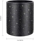 WAVEYU Pen Holder for Desk, Luxury Glitter Pencil Cup for School Office, Leather Desk Organizer for Students (Black)