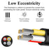 14 Gauge 4 Conductor Wire, 10FT 14/4 Tinned Copper Cable, Stranded Electrical Wires for Speaker, Automotive, Thermostat