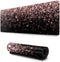 Rose Gold Glitter Black Gaming Mouse Pad, Large XL Extended Desk Pad for Computer PC Laptop Home Office