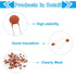 PATIKIL 0.033nf 50V Ceramic Disc Capacitor, 100 Pcs Assortment Kit for Power Circuits, Brown Red