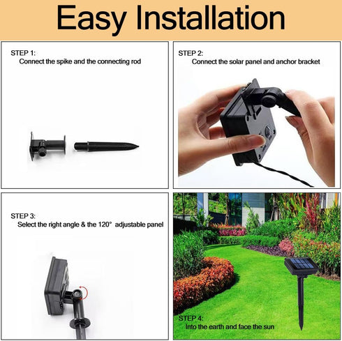 SKYINGFEW Set 4 Pack Paw Print Solar Lights - of Dog Animal Lights Waterproof,Paw Print Solar Lighting Outdoor Garden