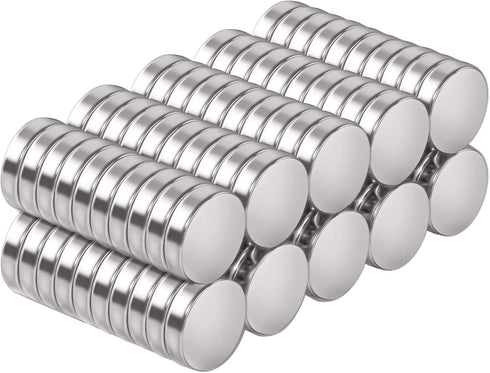 SMARTAKE 100 Pcs Refrigerator Magnets - 10x2.3mm Small Round Fridge Magnet, Premium Neodymium for Home and Office