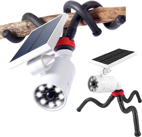 DrawGreen 1400LM Outdoor Solar Motion Sensor Security Light with Flexible Tripod | Aluminum
