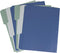U Brands Performance Poly File Folders Set, Assorted Styles, Blue, Gray, Green, Office Supplies 6 Count
