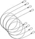 Eldraqth 120CM/3.9ft 2mm Outdoor Travel Security Cable Lock, 4 Pack Stainless Steel Security