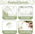 SMUAENSS 24 Pack Sage Green Floral Thank You Cards With Envelopes Stickers, Wedding Floral Thank You Card Greenery