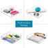 Set 4, iDesign Stackable Makeup Drawer Organizer Tray - Vanity Organizer or Desk Organizer, of Clear