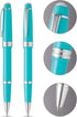 Cross Bailey Light Rollerball Pen - Medium Point, Black Ink, Polished Teal, Gift Box Included