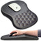 Hokafenle Ergonomic Mouse Pad with Wrist Support, Memory Foam & Non-Slip PU Base, 12x8 inch, Gray