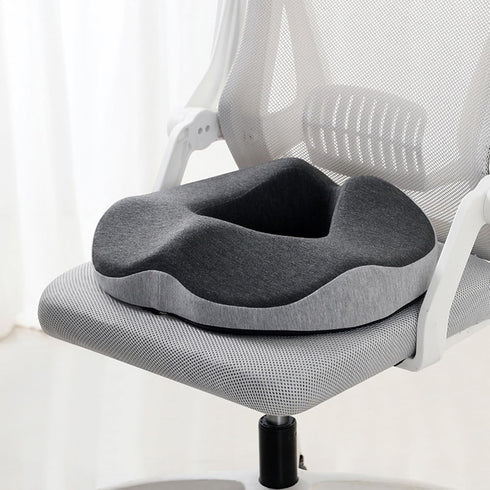 Montesy Memory Foam Seat Cushion For Office Chair And Car Providing Comfort and Breathable Fabric And Slip Proof Bottom