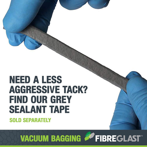 High-Temp No-Leak Vacuum Seal Tape, 25ft, Yellow – Vacuum Bagging Supplies for Carbon, Fiberglass, Epoxy & Resin