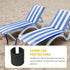 4-Pack 1.25 Inch NUOBESTY U-Shape Chair Leg Caps Nonslip Furniture Pads Floor Protectors for Outdoor Beach Chairs