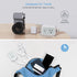 TESSAN Small Flat Plug Power Strip, Ultra Thin Extension Cord with 3 USB Wall Charger, 3 Outlets Mini Charging Station