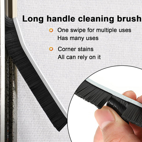 2-Pack Hard Bristle Crevice Brushes for Gap & Grout Cleaning