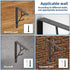 8 Inch 4 Packs Mocomax Decorative Shelf Brackets, Heavy Duty Floating Shelves, Wall Mount Shelving Bracket, Hardware L