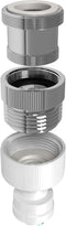 AquaticLife 3-Piece Brass Faucet Adapter Kit - Kitchen Bathroom Sink Connecter for Garden Hose and Water Filter