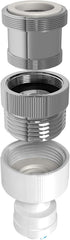 AquaticLife 3-Piece Brass Faucet Adapter Kit - Kitchen Bathroom Sink Connecter for Garden Hose and Water Filter