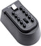 Exterior Outdoor Waterproof Hide Wall Mounted Key Safe Box, Key Storage Lock Box (Black)