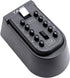 Exterior Outdoor Waterproof Hide Wall Mounted Key Safe Box, Key Storage Lock Box (Black)