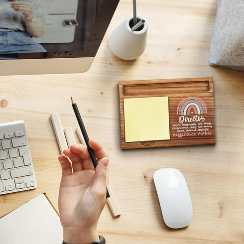 Director Sticky Note Holder, Director Office Decor, Thank You Appreciation Gifts for Women, Self-Stick Note Pad Holders