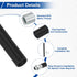 VIAPUICE M10 2'', 4 Set Lighting Fixture Downrods x Threaded Extension Rod Lamp Rod Light Fixture Part in Electroplated