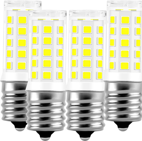 Kei D28A Refrigerator Light Bulb Replacement, E17 LED Bulb, 3W AC100-130V 6000K Daylight White, 4 Packs