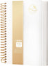 Yoment Small Spiral Notebook, 300 Pages, 5.5”x 7.5” College Ruled Hardcover Journal, A5 White