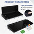 Desktop Glass Whiteboard with Storage, Desk Board with Computer Keyboard Stand, White Dry Erase Board with Drawers