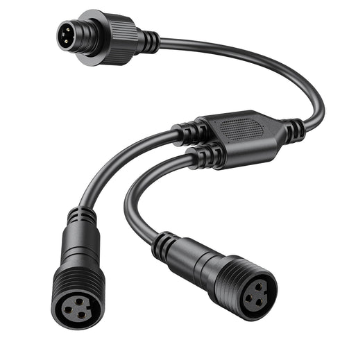 HIQCVOU Y-Splitter for Govee Outdoor S14 Bulb String Lights, Ground Lights 2, Triad