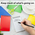 Top Bound Memo Books, 3" x 5", Pocket Notebook, Spiral Memo Pads, 75 Sheets Per Notebook, 10 Pack (A7)