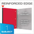Oxford Spiral Notebook 3 Pack, 1 Subject, 100 Sheets, Wide Rule, Durable Plastic Covers, 8.5 x 11, Red, Green, Blue