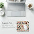 Dachshund Sausage Dogs Puppies Pink Flowers Print Art Gaming Mouse Pad, Cute Colored Floral Design Print Art