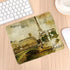 Vintage Postcard Paris Eiffel Tower Art Print Gaming Mouse Pad, Non-Slip Rubber for Computers, 9.5 x 7.9 Inch