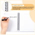 Lewtemi 6 Pack Small Left Handed Notebook, 8"x5", Lefty Spiral Notebooks, 50 Sheets College Wide Ruled Paper Journal