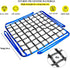 Safety Cargo Lifting Net Straps, Flat Nylon Sling Hoisting Net, Tear Resistant for Construction Rigging, Black