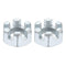uxcell 3/4-16 UNF Hexagon Slotted Nut, Grade 6.8 Zinc-Plated Carbon Steel Hex Nuts