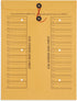 Blue Summit Inter-Department Envelopes, String Tie, Brown Kraft, 12 x 16 Inches, 25 Envelopes