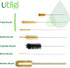 Utile 7 Pcs Lab Cleaning Brush Set, 7 Sizes including Beaker, Buret, Cylinder, and Tube Brushes