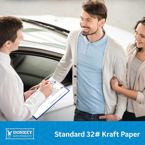 Printed Vehicle Deal Envelopes 9x12 Deal Jackets, 100 shrink wrapped, White