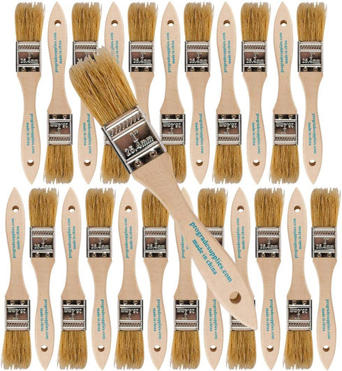 Vermeer Chip Paint Brushes, 24-Pack, 1" for Paints, Stains, Varnishes, Home Improvement