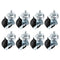 PATIKIL 2 Inch Threaded Stem Casters Wheels with Brake, 8 Pack Locking